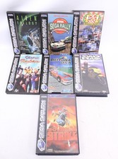 7 x SEGA SATURN Cased Games Inc SEGA RALLY I ALIEN TRILOGY I DAYTONA USA -D29