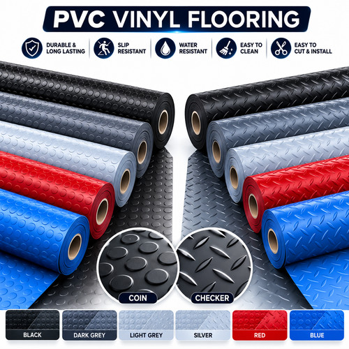 Vinyl flooring matting - vinyl, pvc
