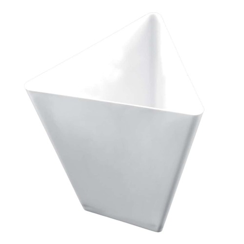 White triangular finger food - white,
