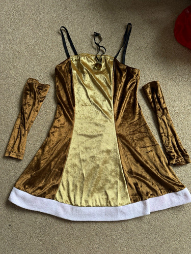 Women gold christmas dress - women’s,