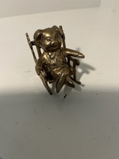 Mid Century Brass Pig On A