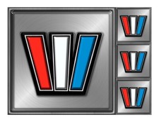 Wellcraft Boat Remastered Square Stickers