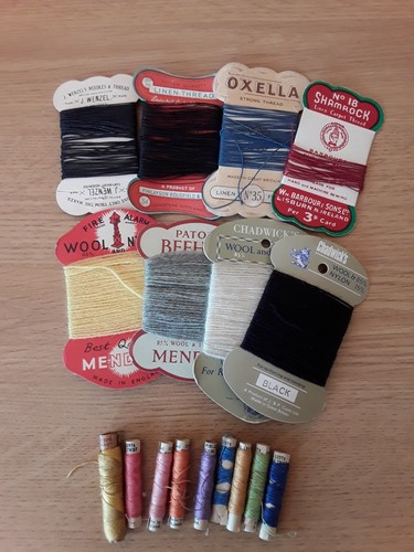 Vintage mending wools - vintage,