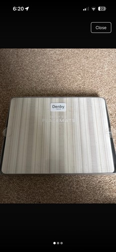 Denny placemats cream stripe - denny,
