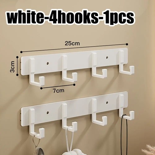 Wall coat rack black - black, hooks