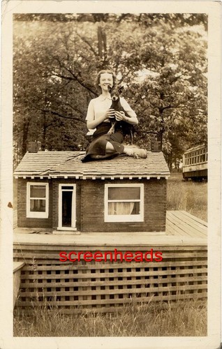 Antique c1930s 40s photo girl - c1930s-40s,