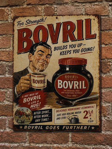 Bovril inspired advert metal