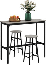 HOMCOM 3 Piece Bar Table Set