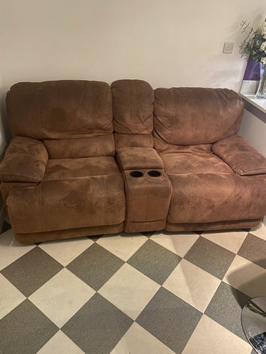 Piece cream leather sofa - cream,