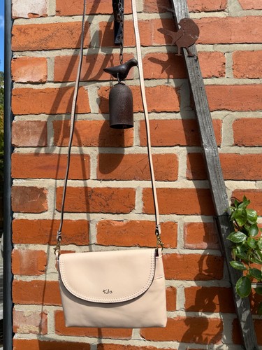 Blush leather small tula bag - small,