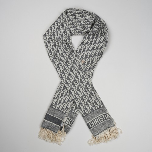 Dior oblique scarf grey - scarf,