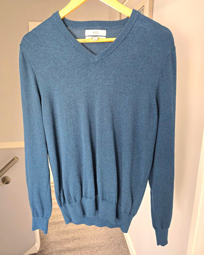 Men dark green - green, knit