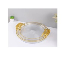 Set of 3 Elegant Round Clear