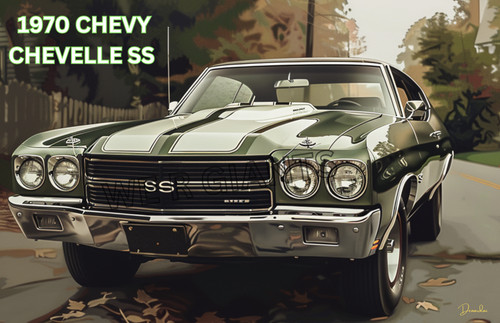 1970 chevy chevelle - chevy, poster
