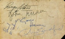 THE BEATLES Signed Note -