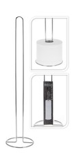 Silver Chrome Free Standing
