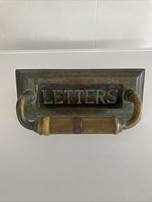 Vintage Solid Brass Letterbox