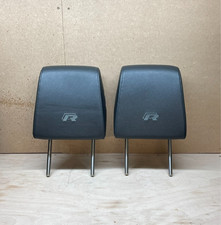 MK6 Golf R Leather Headrests R Emblem Front Pair Interior to Replace Wingbacks