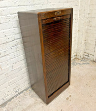 Antique 1930's Oak Tambour