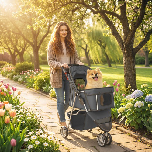 Dog stroller wheels - dog,