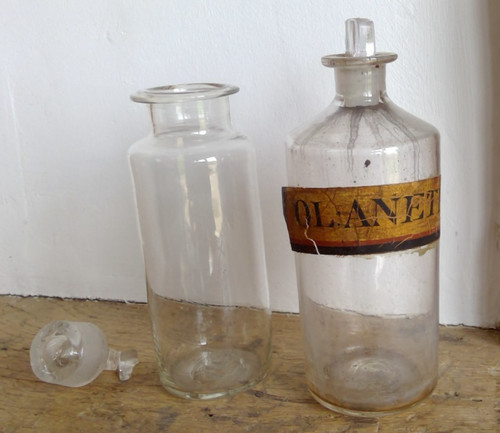 Antique apothecary jar - apothecary,