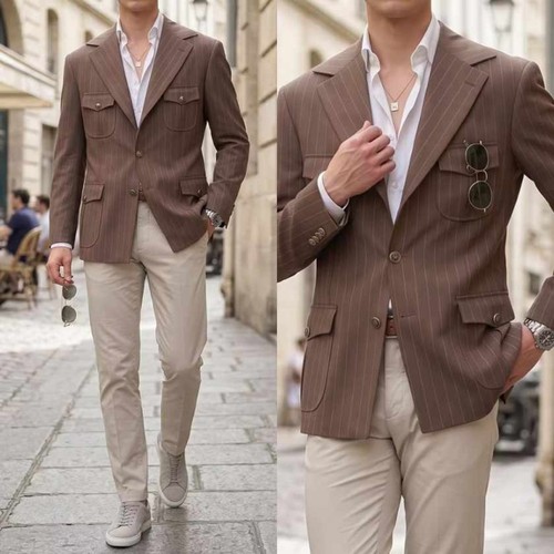Men pinstripe utility - men’s,