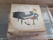 Small Childs Wooden Toy Piano 1960 / 1970