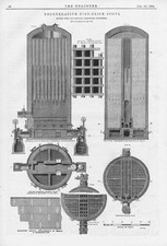 FORD & MONCUR Distington Regenerative Fire Brick Stove Antique Print 1884