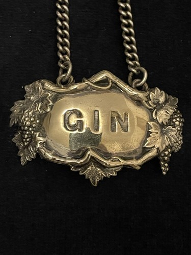 Sterling silver gin decanter - silver,