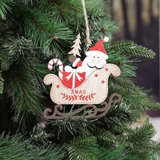 Festive Wooden Santa's Sleigh