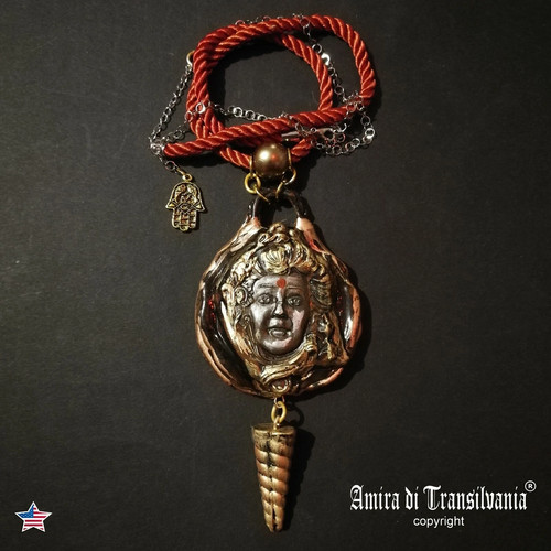 Black tara buddhist amulet - buddhist,