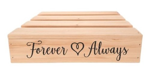Square wooden rustic - 14",