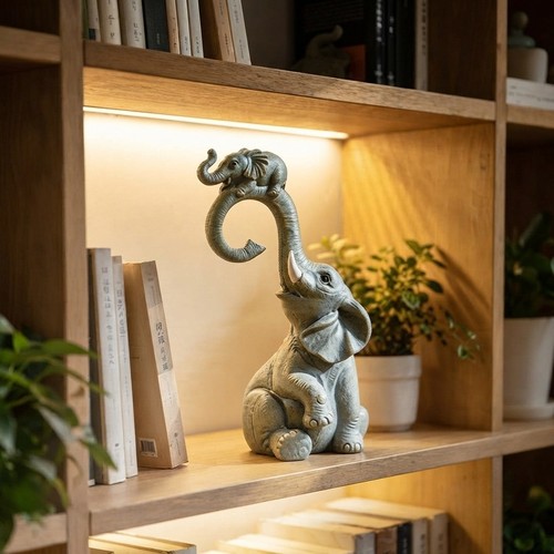 Elephant ornament figurine - ornament,
