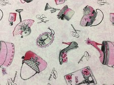 Benartex-Glamour-2262-Pink/whi