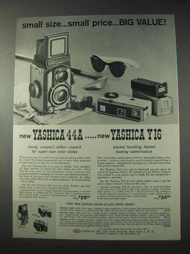 1959 yashica 44a y16 camera - yashica, 44a,
