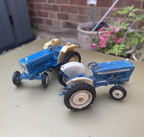 Vintage britains tractors pair - vintage,