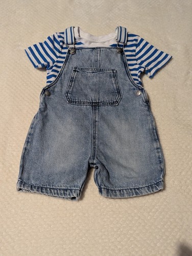 Boys light wash denim dungaree - boys,