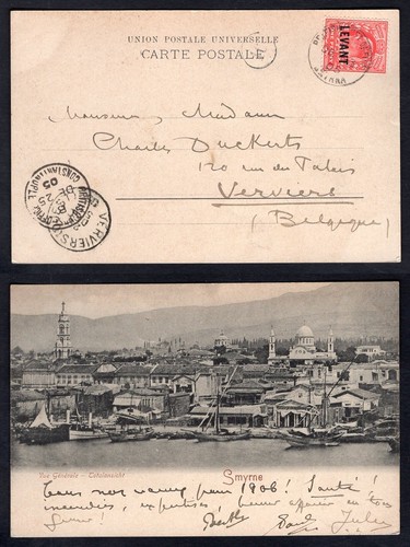 Turkey levant 1905 smyrne - levant,