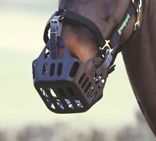Greenguard Horse Grass Muzzle in Black, Pony, Cob, Full