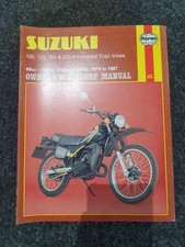 Haynes Manual 797 Suzuki 100, 125, 185 & 250 Air-cooled Trail bikes 1979 to 1987