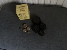 Weylux 1 kg set of weights iron and brass boxed 