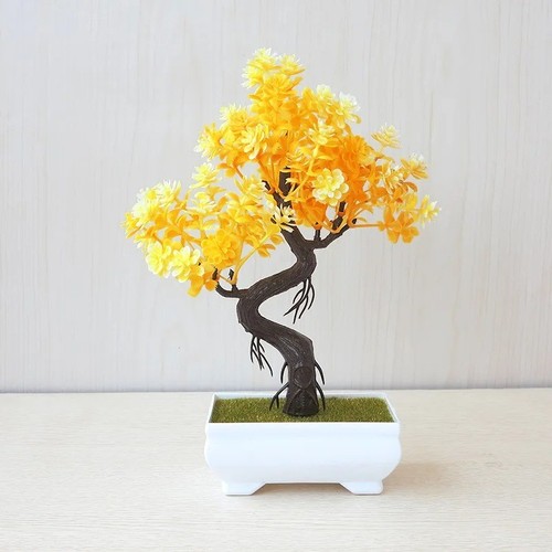 Artificial potted bonsai tree - bonsai,