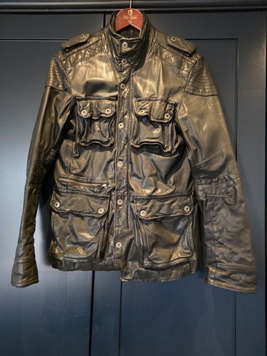 Men firetrap black leather - men's,