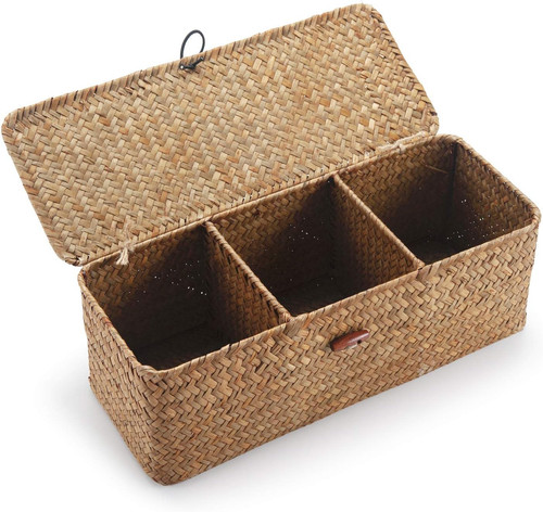 Seagrass storage basket with - seagrass,