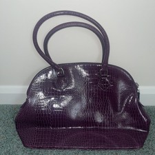 M & S ladies purple medium sized handbag