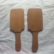 Vintage Pair Of Wooden Butter