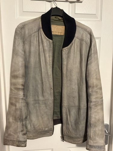 Boss orange leather bomber - orange,