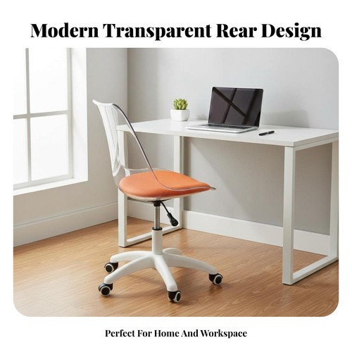 Clear rolling chair - rolling,