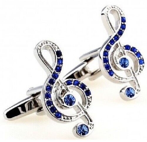 Music note cufflinks treble - music,