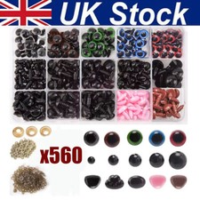 Safety Noses Eyes and Washers For Soft Toys Teddy Bear Doll Making Craft 560Pcs